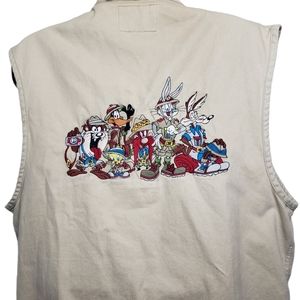 Acme Vintage Embroidered Fishing Hunting Vest L/XL